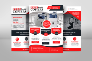 Freelease copiers needs flyer for the Melbourne B2B expo | Diseño de Flyer por Ena