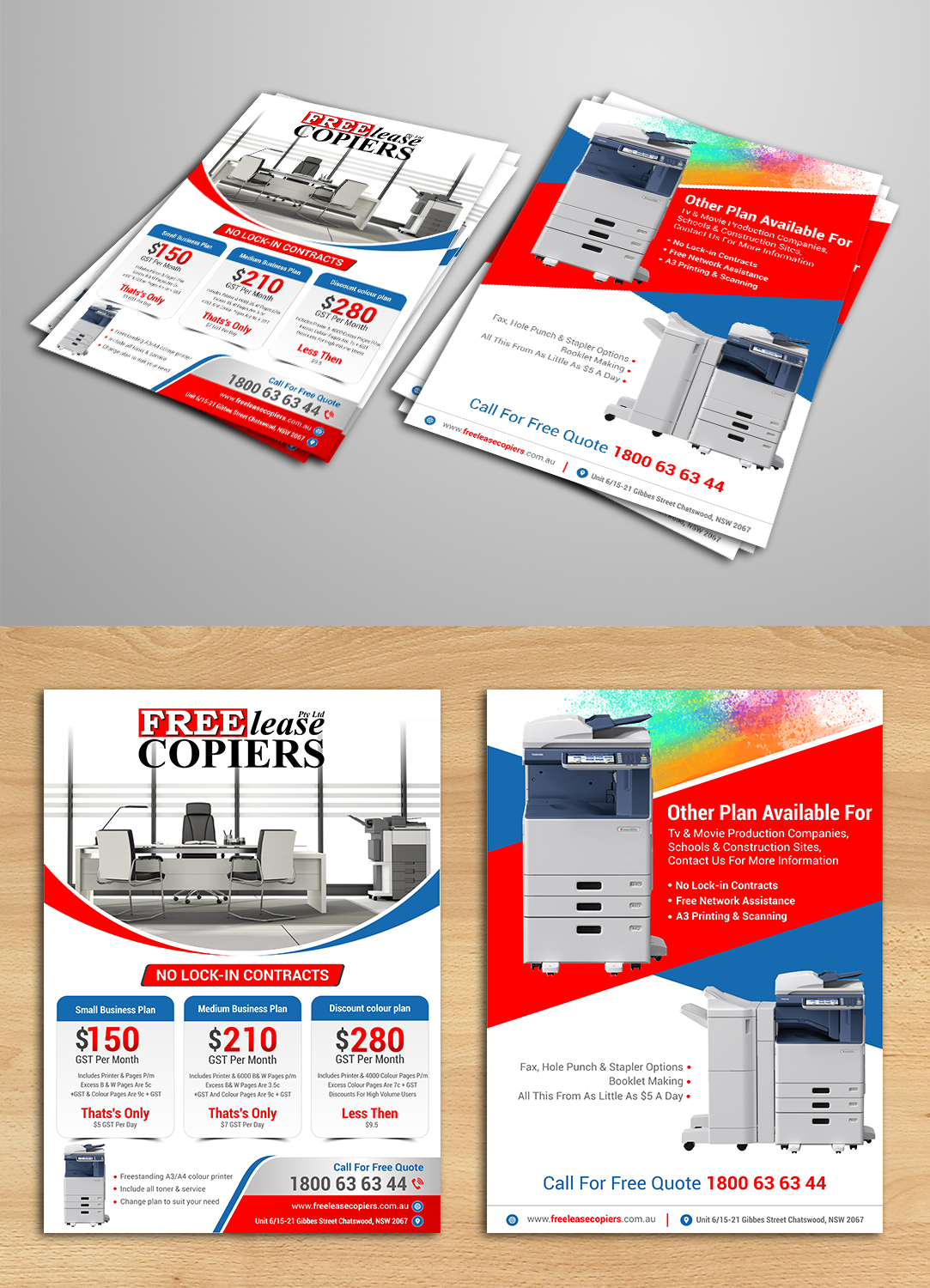 Flyer Design by ecorokerz for Freelease Copiers | Design #20756095