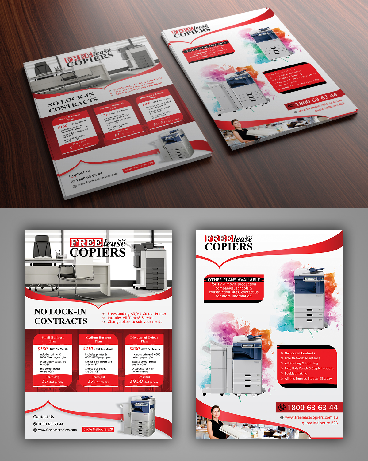 Flyer-Design von ecorokerz für Freelease Copiers | Design #20762897