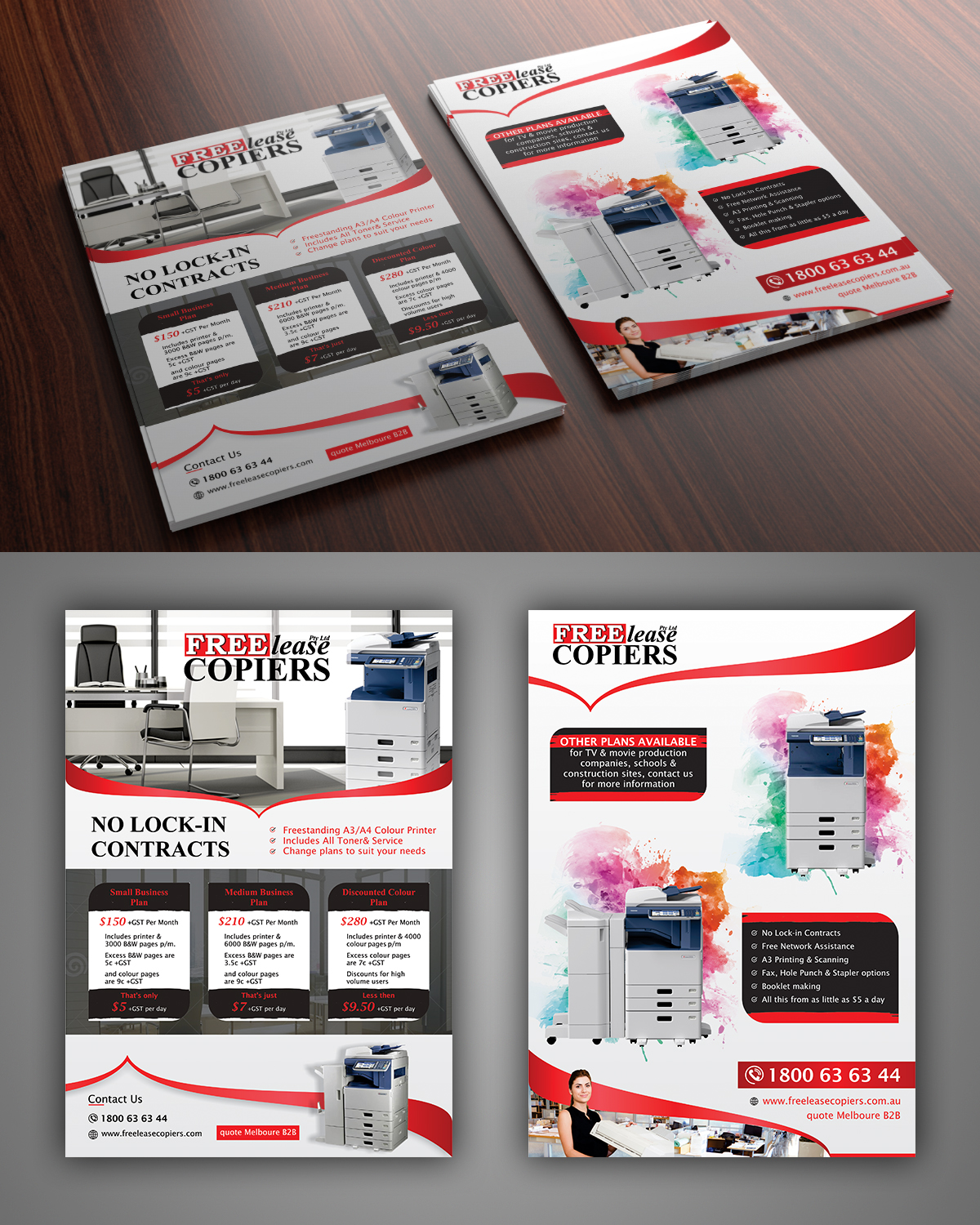 Flyer Design by ecorokerz for Freelease Copiers | Design #20781787