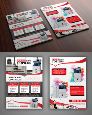Freelease copiers needs flyer for the Melbourne B2B expo | Diseño de Flyer por ecorokerz