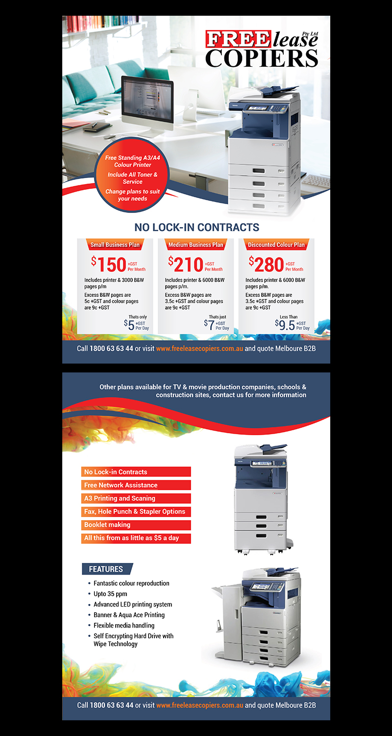 Flyer Design by D Creative for Freelease Copiers | Design #20766951