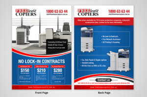 Freelease copiers needs flyer for the Melbourne B2B expo | Diseño de Flyer por SAI DESIGNS