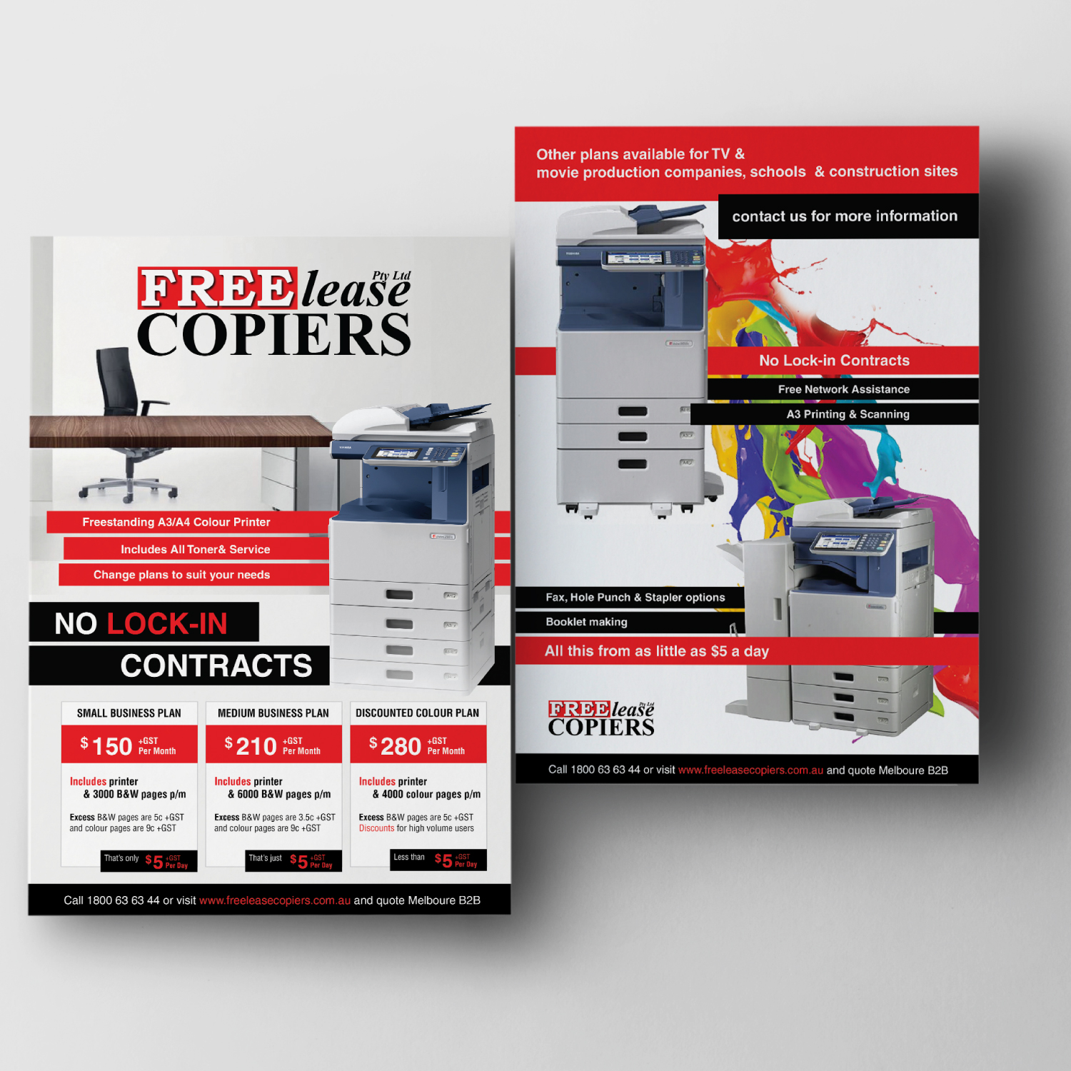 Design de Flyer par coo.lt pour Freelease Copiers | Design #20754936