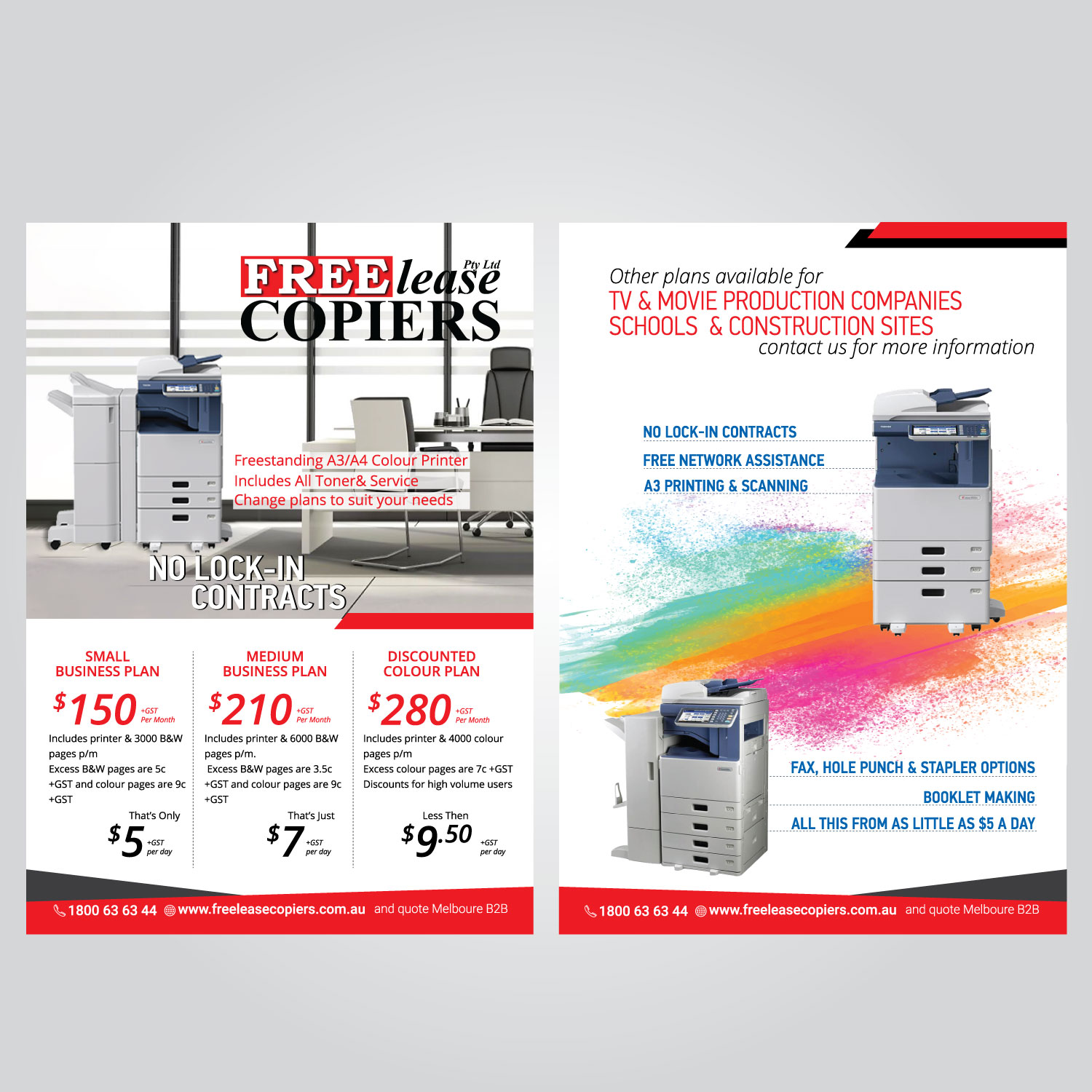 Flyer Design by Polash 3 for Freelease Copiers | Design #20764368