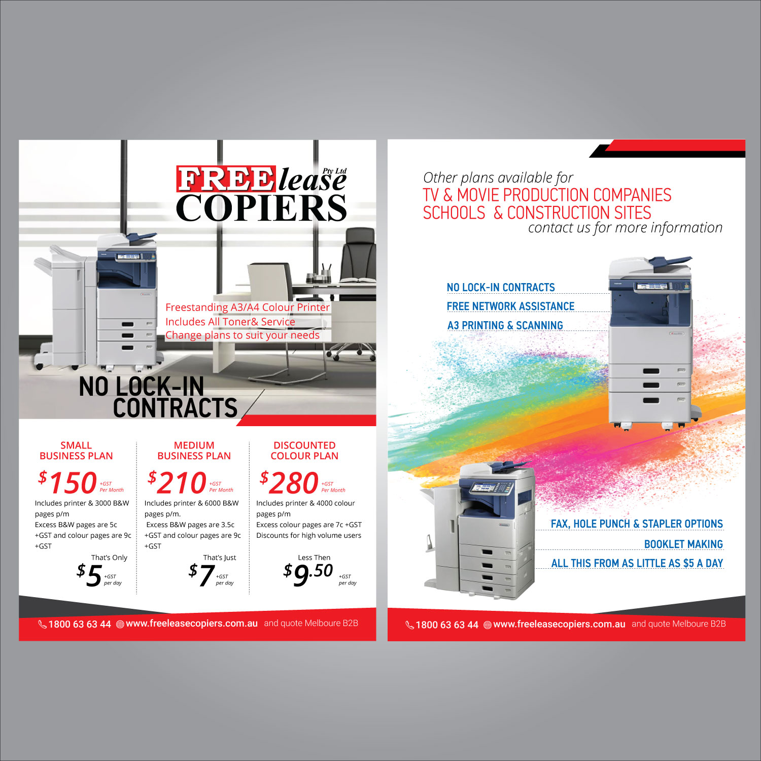 Flyer Design by Polash 3 for Freelease Copiers | Design #20780590
