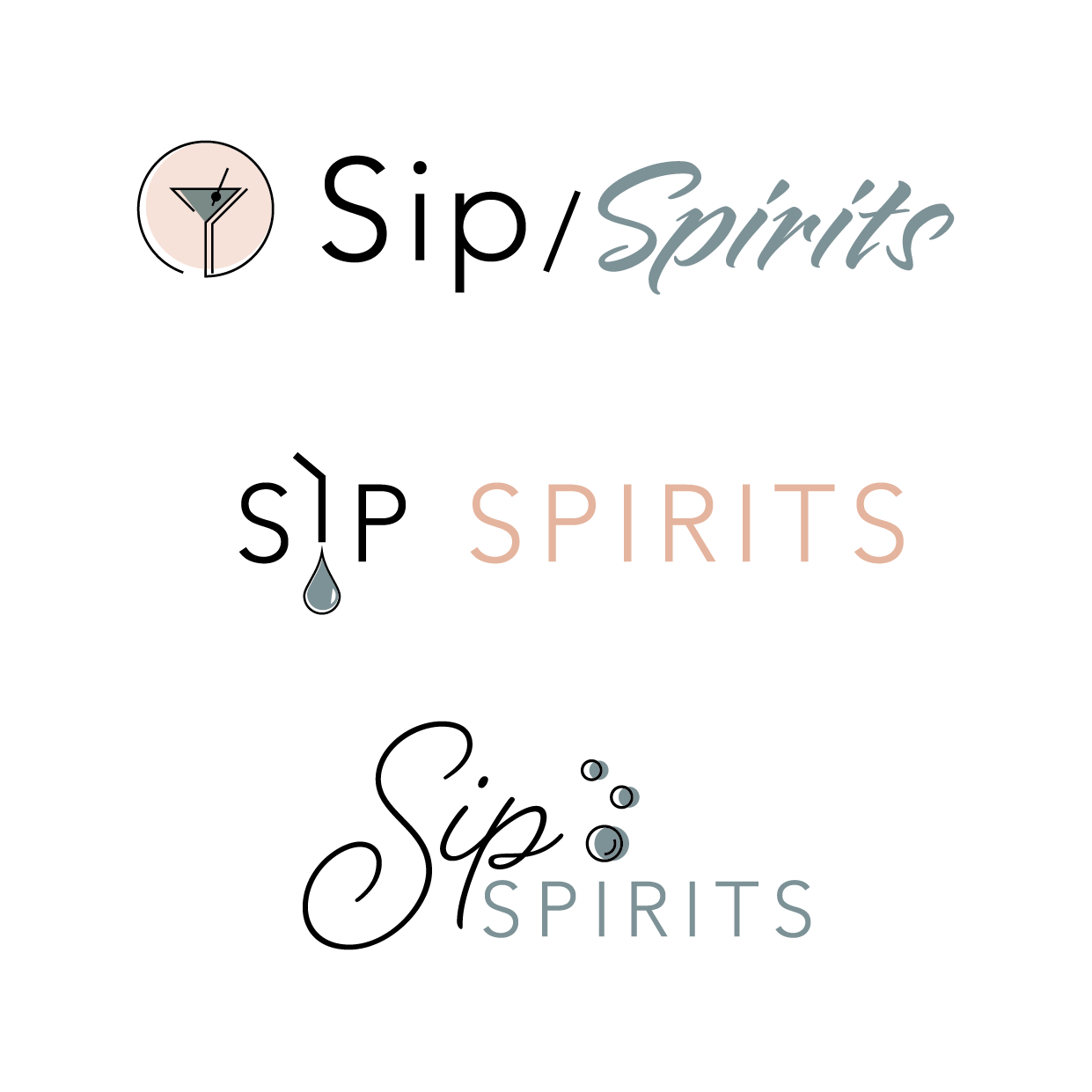 Logo Design by Kimh for Sip spirits | Design #20781893