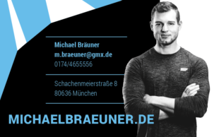 Business Card Design for a Personal Trainer | Business Card Design by INGA DESIGN