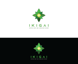 Ikigai - Coffee Shop and Conscious Eatery | Logo Design by Ezgi Kilavuz
