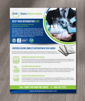 data and media shredding company needs a flyer design | Flyer-Design von alex989