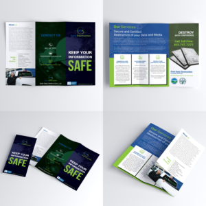 data and media shredding company needs a flyer design | Diseño de Flyer por coo.lt