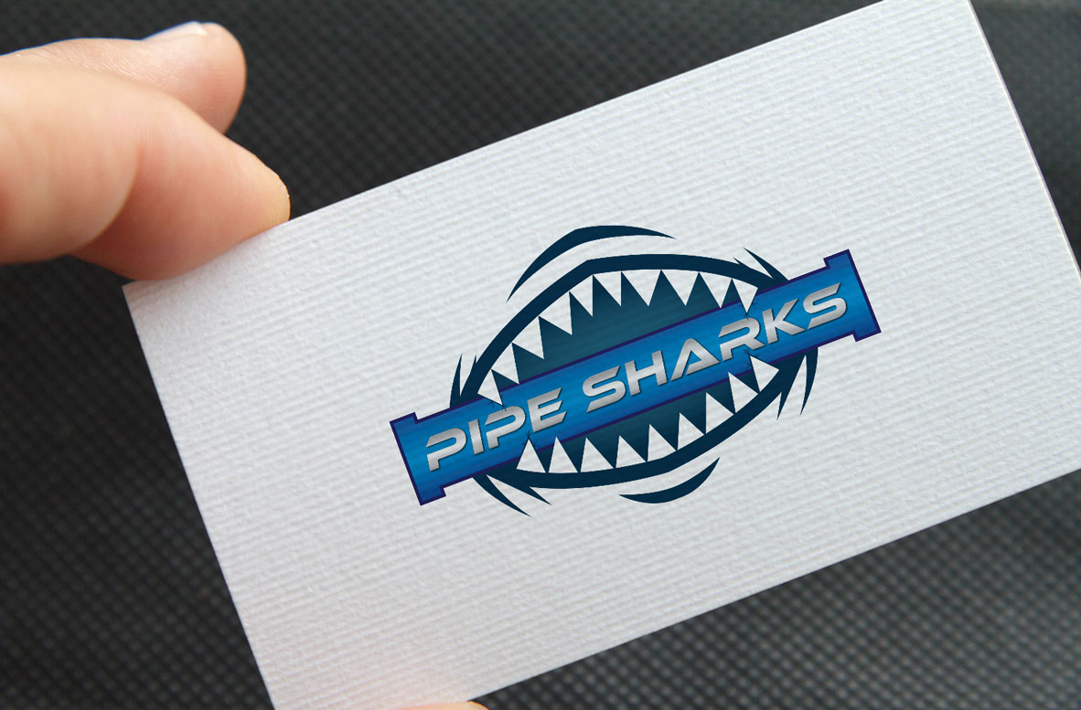 Logo Design by Farooq Zahid for Pipe Sharks LLC | Design #20779544
