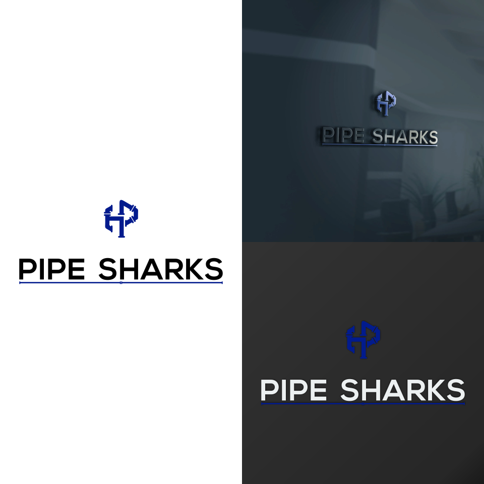 Logo Design by bernadif 2 for Pipe Sharks LLC | Design #20787279