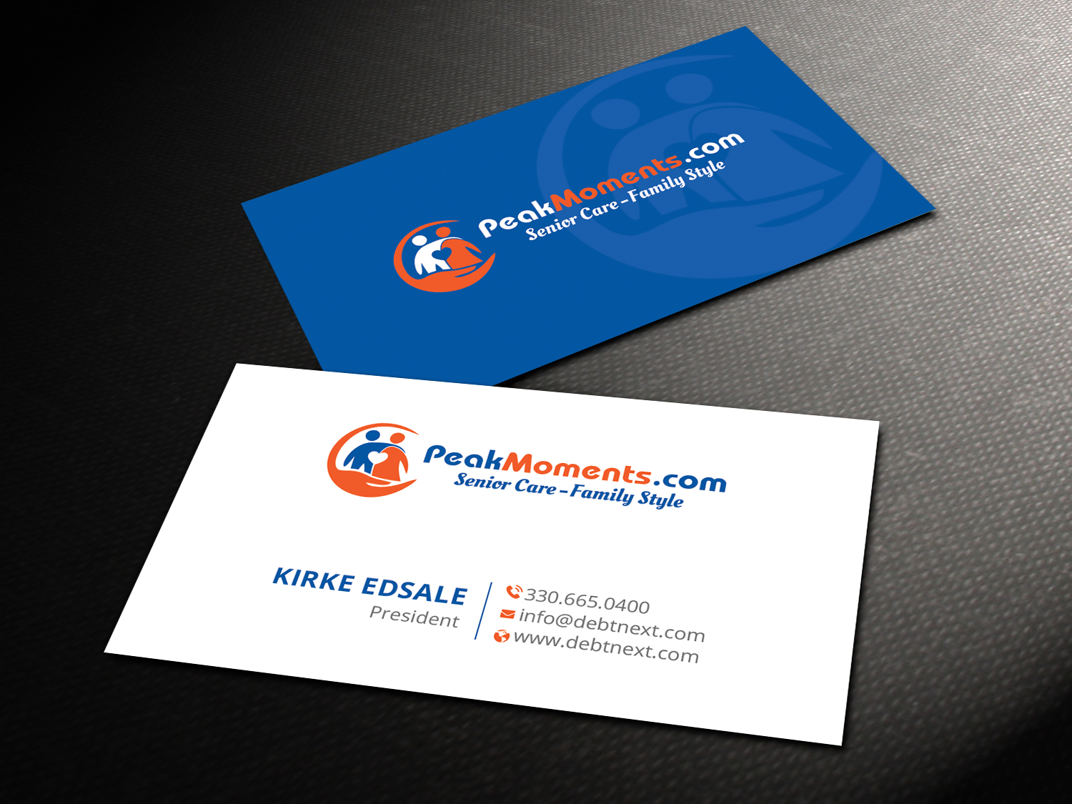 Upmarket Bold Home Health Care Business Card Design For A Home Health Care Business Card Design