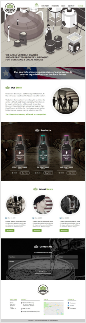 Web Design par -Marc- pour Chesterton Brewery | Design : #20846444