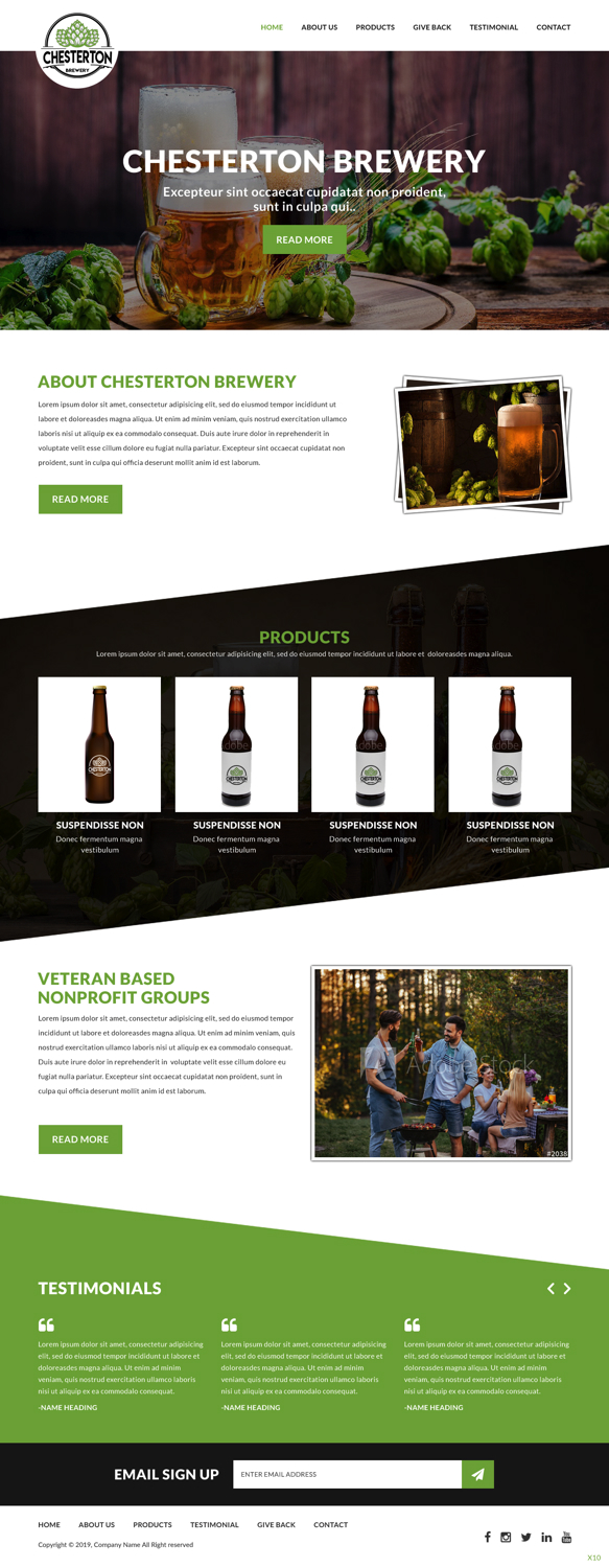 Web Design par pb pour Chesterton Brewery | Design #20777841