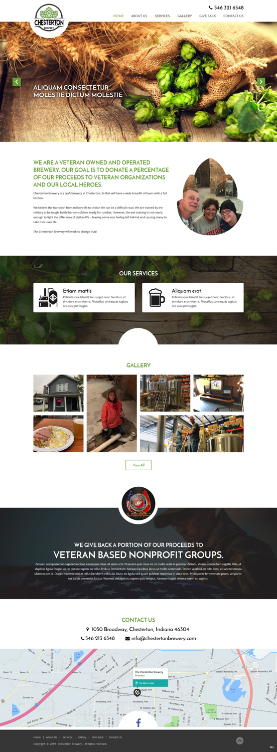 Web Design by pb for Chesterton Brewery | Design #20777843
