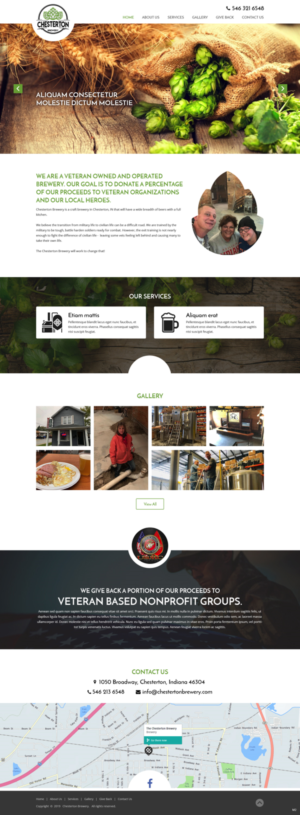 Web Design par pb pour Chesterton Brewery | Design : #20777843