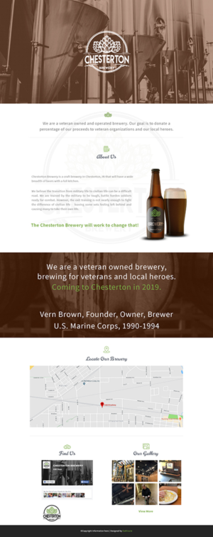 Web Design by Da Miracle for Chesterton Brewery | Design #20793641