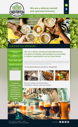 Web Design par meet007 pour Chesterton Brewery | Design : #20775813