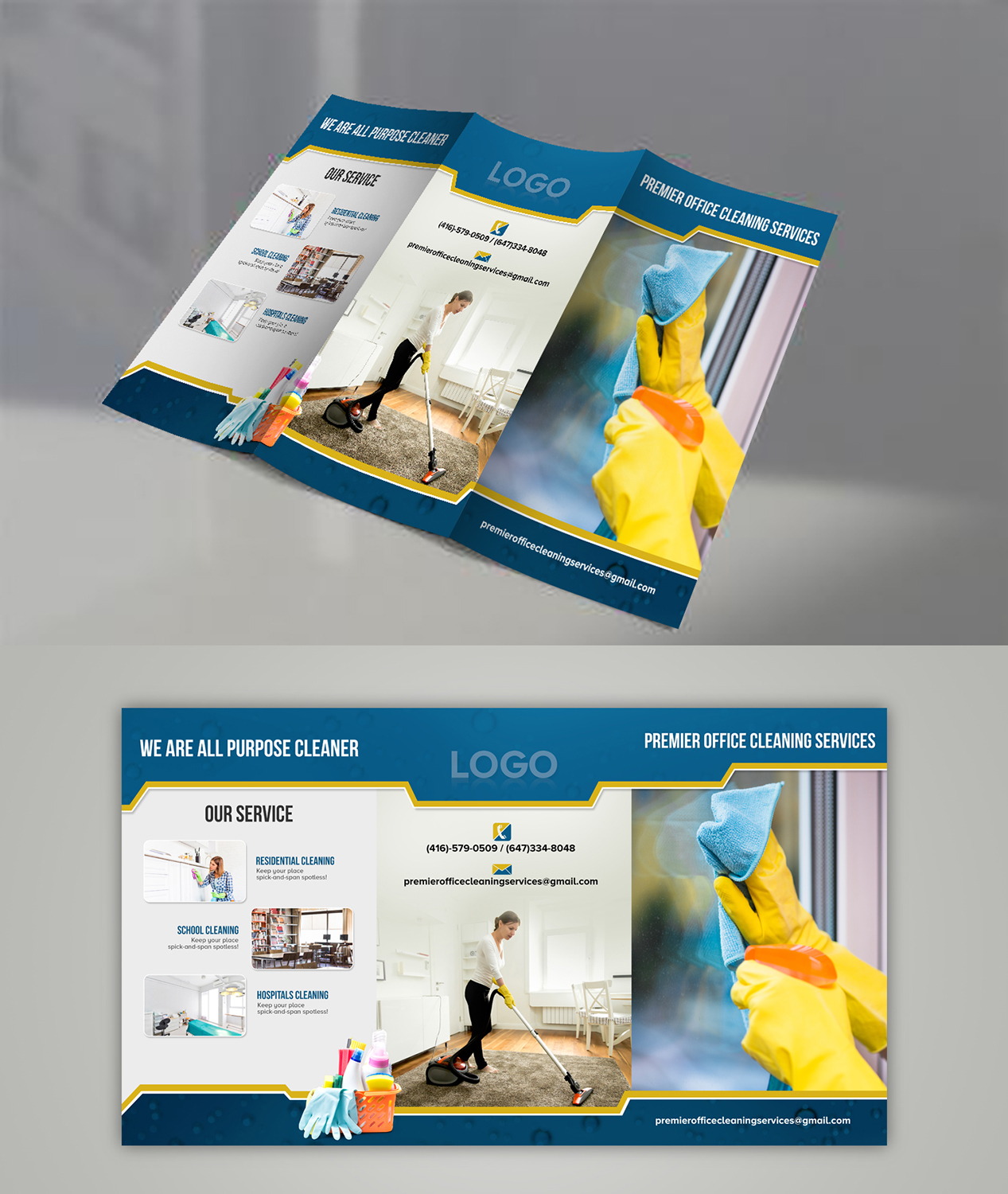 Design de Flyer par creative.bugs pour Premier Office Cleaning Services | Design #20773857