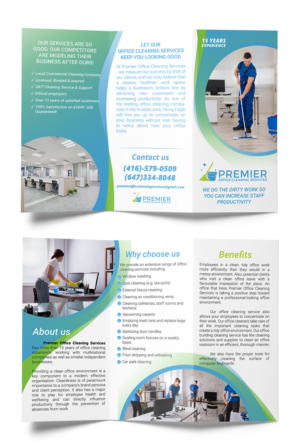 Flyer Design by JanuX for Premier Office Cleaning Services | Design #20782866