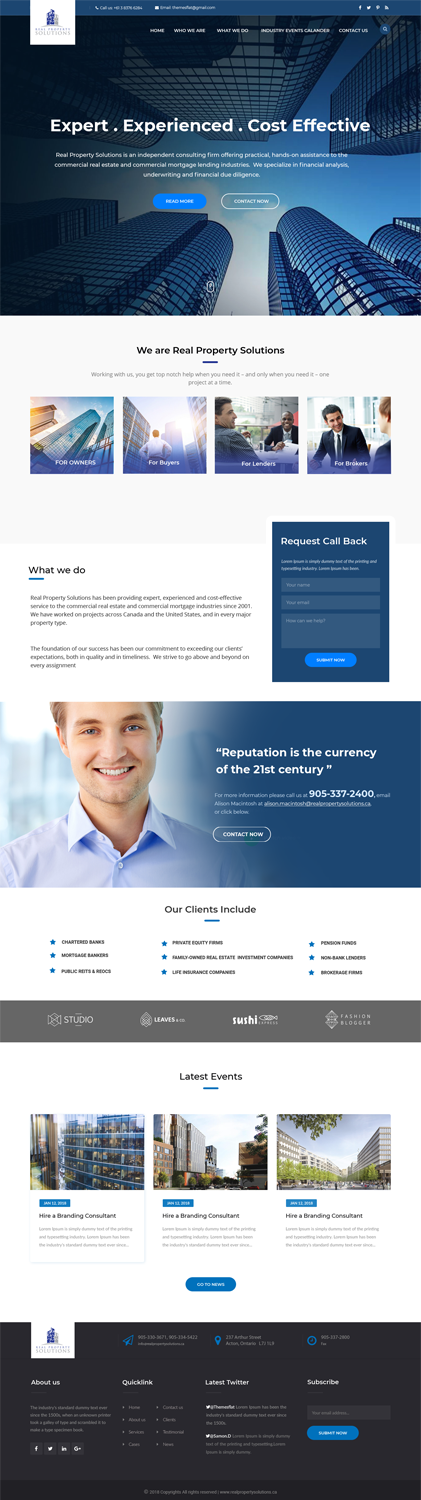 Web Design by designerkochi for Real Property Solutions | Design #20822173