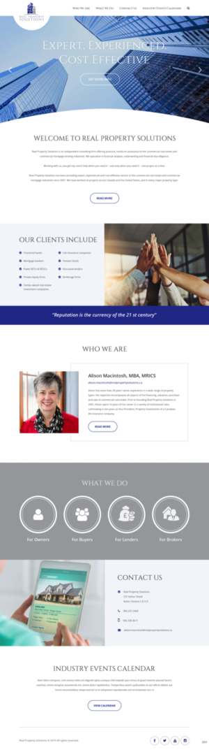 Web Design by pb for Real Property Solutions | Design: #20777886