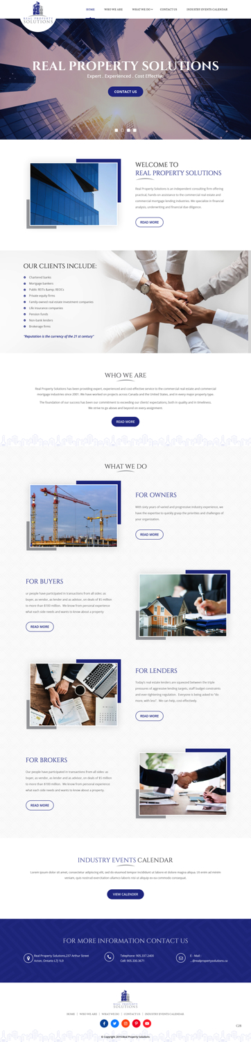 Diseño Web por pb para Real Property Solutions | Diseño #20777891