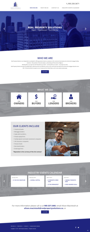 Web Design by pb for Real Property Solutions | Design: #20777896