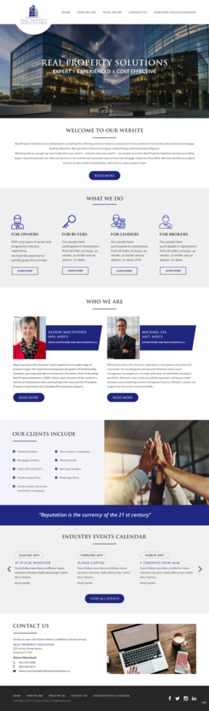 Web Design by pb for Real Property Solutions | Design: #20787858