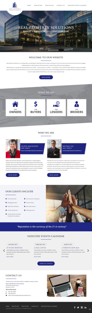 Web Design by pb for Real Property Solutions | Design: #20787859