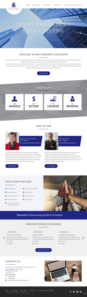Web Design by pb for Real Property Solutions | Design: #20796620