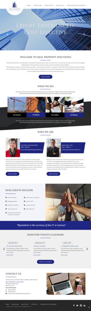 Web Design by pb for Real Property Solutions | Design: #20805520