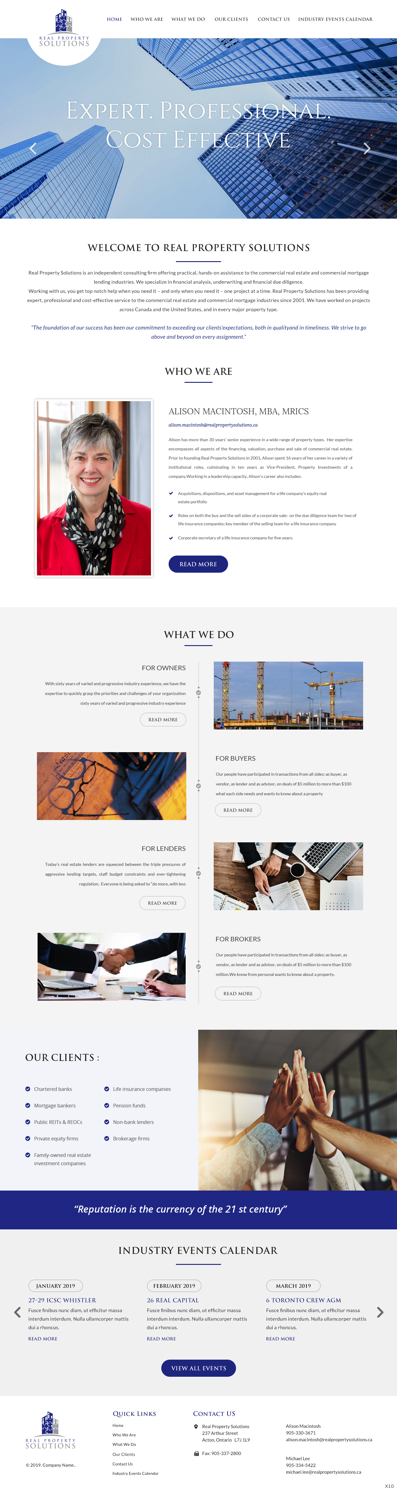 Web Design by pb for Real Property Solutions | Design: #20832182