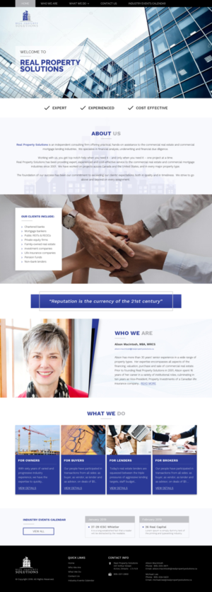 Web Design by Sujit Banerjee for Real Property Solutions | Design: #20786326