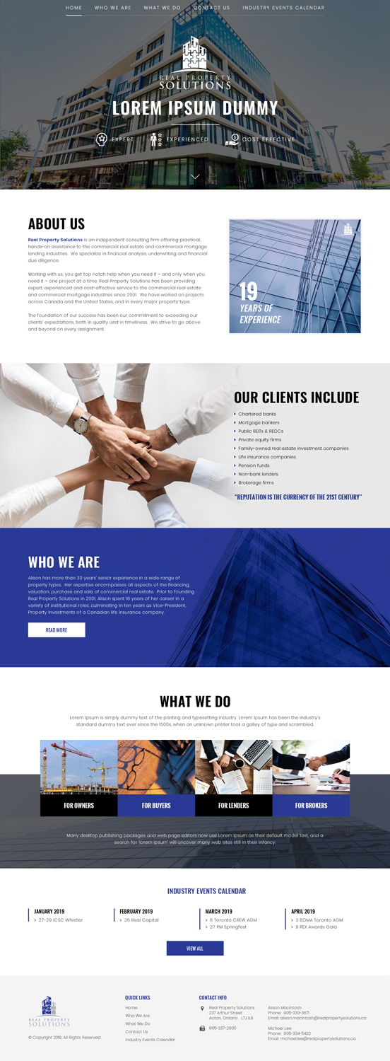 Web Design by Sujit Banerjee for Real Property Solutions | Design #20792536