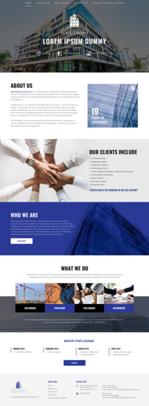 Web Design by Sujit Banerjee for Real Property Solutions | Design: #20792536
