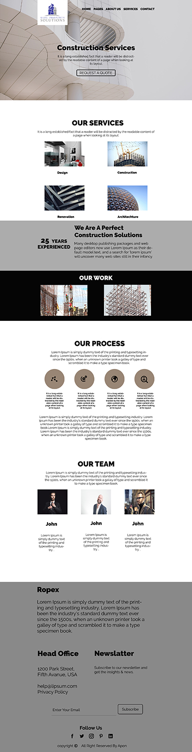 Diseño Web por Tanveer Apon para Real Property Solutions | Diseño #20824354