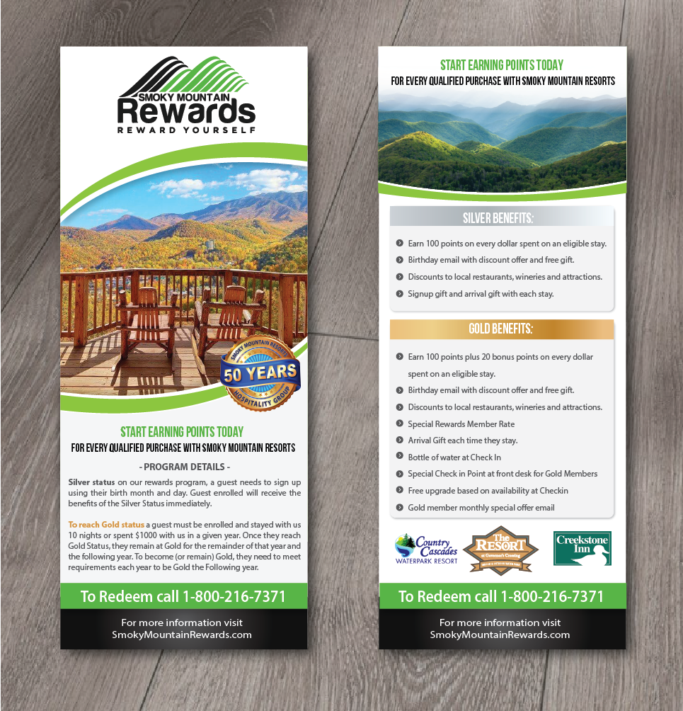 Flyer Design by alex989 for Smoky Mountain Resorts | Design: #20776637