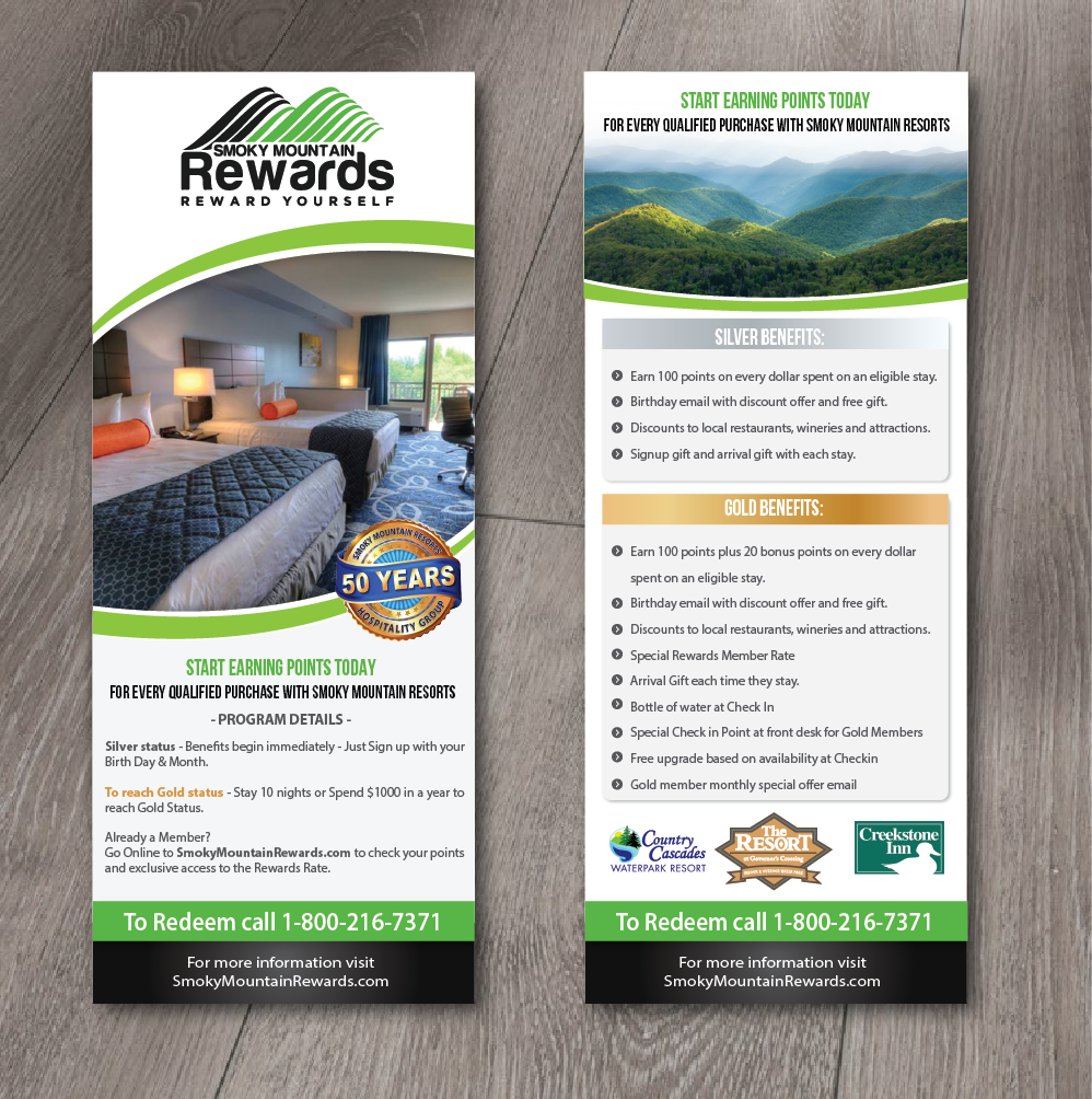 Flyer-Design von alex989 für Smoky Mountain Resorts | Design #20852551