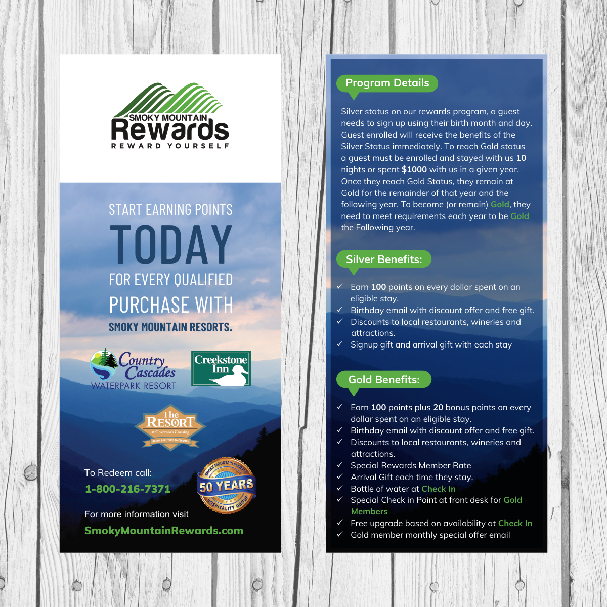 Flyer-Design von 3-ikE für Smoky Mountain Resorts | Design #20836534