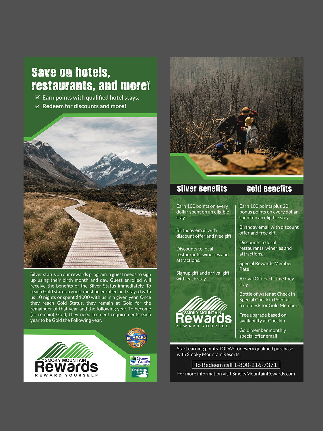 Flyer Design by Schöpfer for Smoky Mountain Resorts | Design #20805382