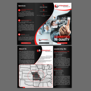 Service area map addition of regional office | Design de Brochure par Schöpfer