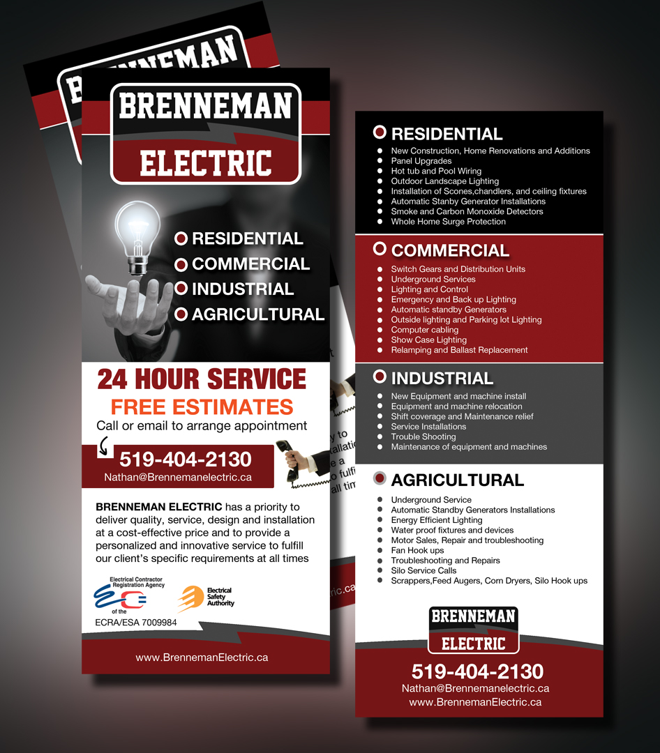 Flyer Design by uk for Brenneman Electric | Design #2929782