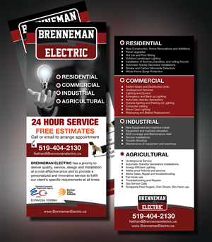 Design de Flyer par uk pour Brenneman Electric | Design : #2929782