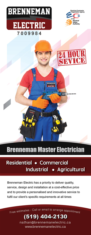 Design de Flyer par Gamboge Studio pour Brenneman Electric | Design : #2925382