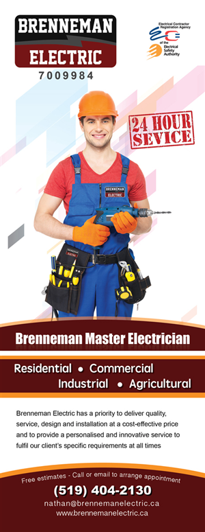 Design de Flyer par Gamboge Studio pour Brenneman Electric | Design : #2925402