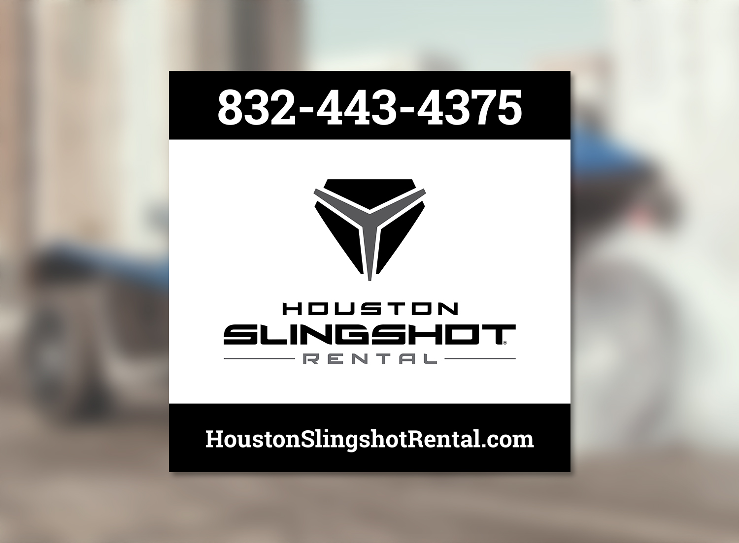 Vektor-Design von Creative Chamber für Houston Slingshot Rental | Design #20785247