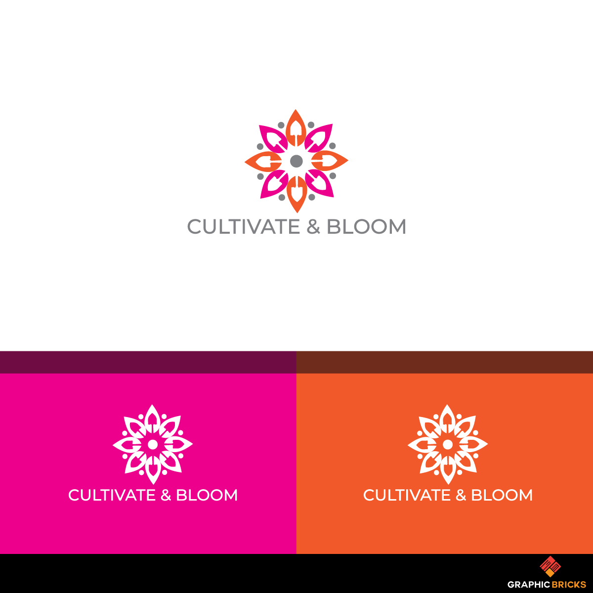Logo Design by Graphic Bricks for Cultivate and Bloom | Design #20775824